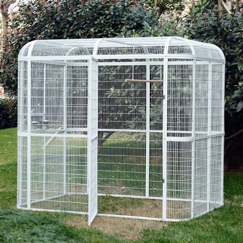 LARGE Bird Cage Playtop Parrot Cockatiel Macare Walk In Aviary Pet ...