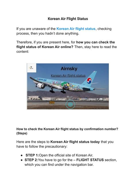 How Do We know Korean Air flight status? by Jenniferusa - Issuu