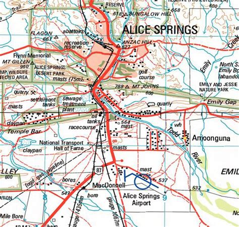 Alice Springs World Map