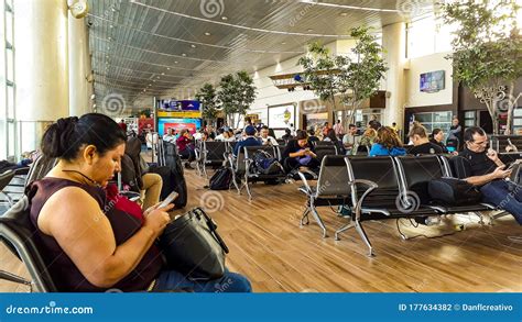 People Waiting Fly, Guayaquil Airport, Ecuador Editorial Photography ...