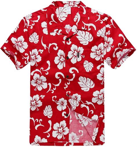 Palm Wave Mens and Big Mens Hibiscus Floral Print Hawaiian Shirt, up to ...