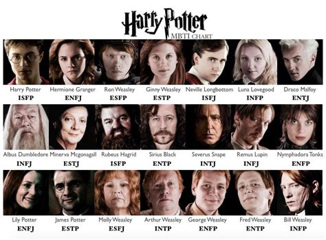 Scribbling In The Dark — Harry Potter MBTI Character Chart Breaking ...