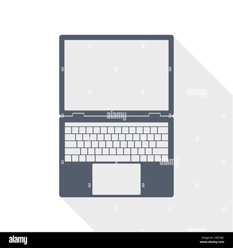 Open notebook vector icon, laptop flat design illustration, mobile ...