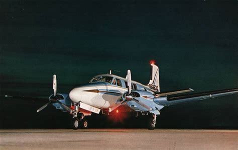 Beechcraft Queen Air 65 Aircraft Postcard