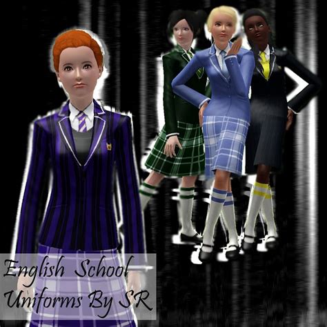 My Sims 3 Blog: English School Uniforms Part II (Teen and YA) by SR