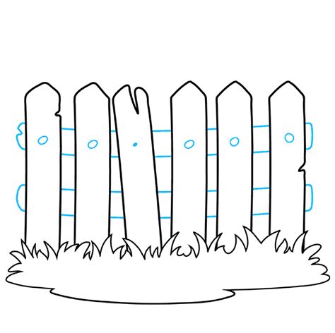 How To Draw A Fence Really Easy Drawing Tutorial Drawing Tutorials ...