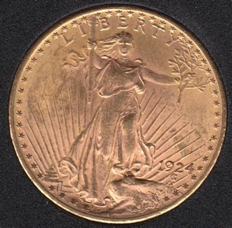 US 1924 St Gaudens Double Eagle $20 Dollar Gold Coin - Canada Coins