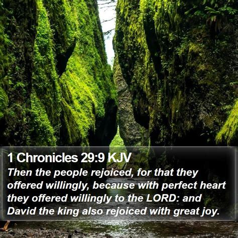 1 Chronicles 29:9 KJV Bible Verse Images