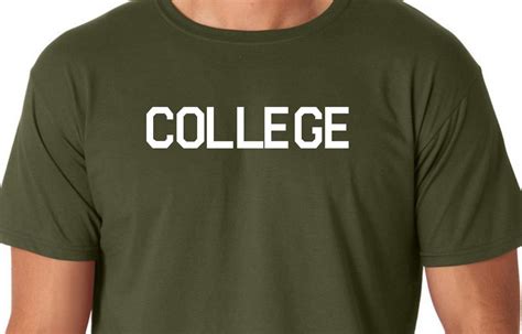 COLLEGE Tee Shirt Funny Humor Animal House Party Nerd College Geek John ...