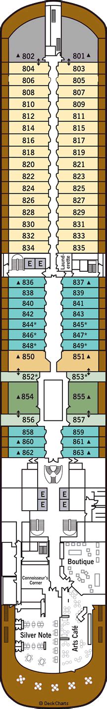 Silversea Silver Spirit Deck Plans: Ship Layout, Staterooms & Map ...