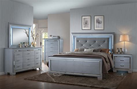 Lillian LED Bedroom set by Crown Mark | Bedroom furniture sets, King ...