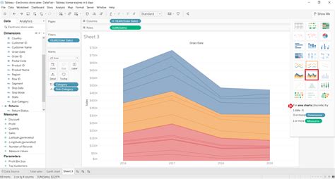 Tableau Area Chart - A Guide to Create your First Area Chart - DataFlair