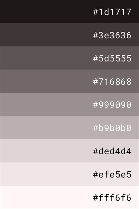 Elegant Grey Color Palette