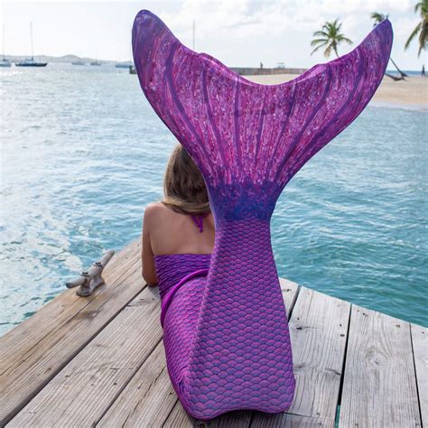 Fin Fun Mermaid Tail Only, Reinforced Tips, NO Monofin, Asian Magenta ...