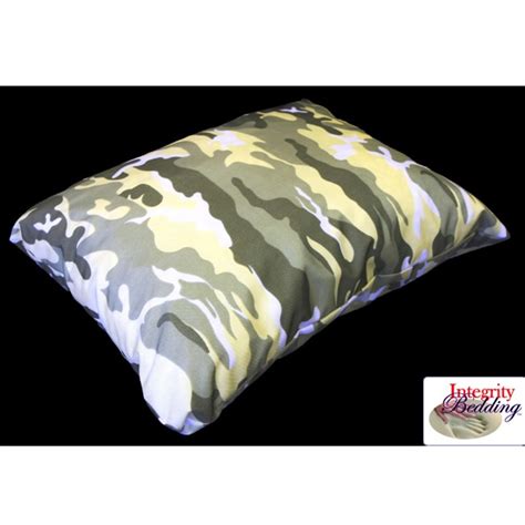 Integrity Bedding Medium Camouflage Memory Foam Camping Pillow ...