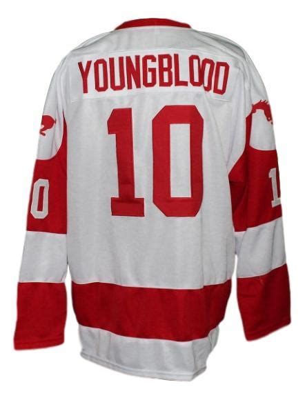 Any Name Number Youngblood Movie Hamilton Mustangs Hockey Jersey White ...