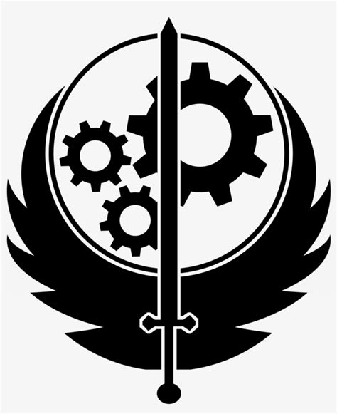 Fallout 4 Brotherhood Of Steel Logo - Free Transparent PNG Download ...