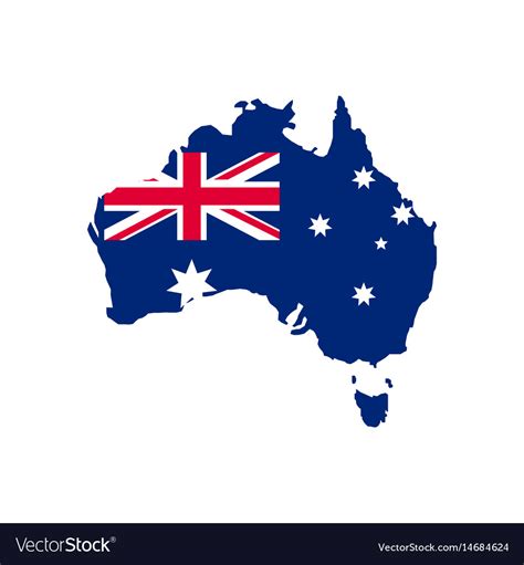 Australia Map With Flag - Amanda Marigold