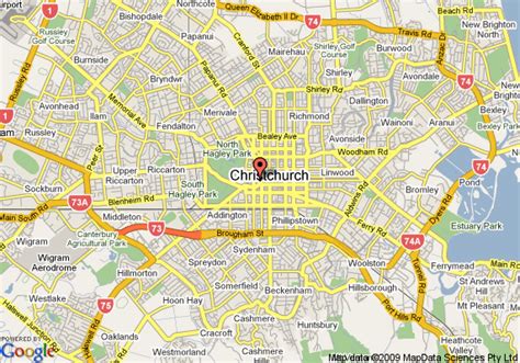 Christchurch Map