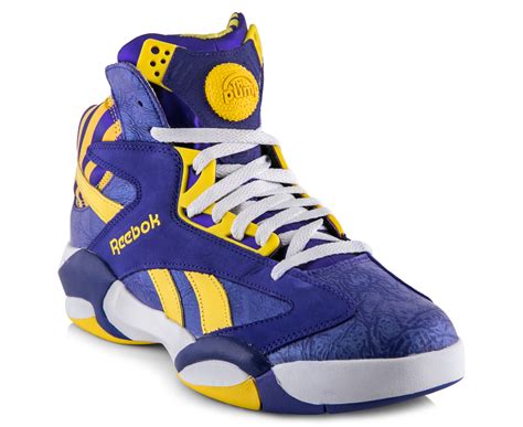 Reebok Men’s Shaq Attaq Shoe - Purple/Yellow/White | Catch.com.au