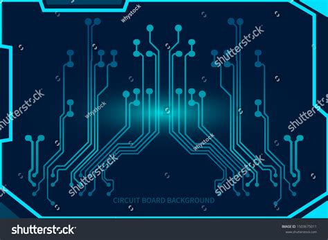 Circuit Board Design Background Vector Illustration Stock Vector ...