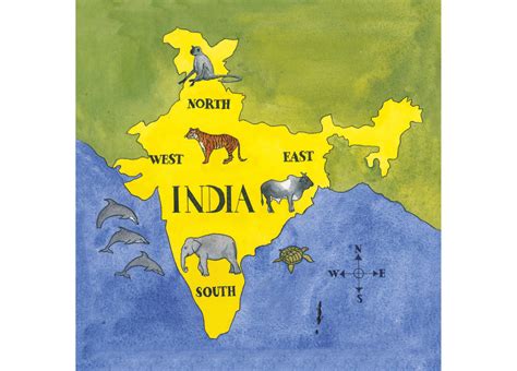 India Map With North South East West - Get Latest Map Update