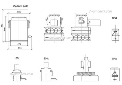 Screws DWG, free CAD Blocks download