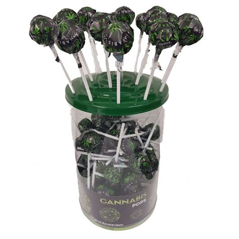 Sucette ORIGINAL CANNABIS POPS lot de 100pcs - CBD'eau