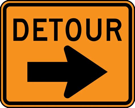 Detour, Color | ClipArt ETC