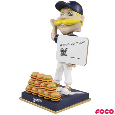 Bernie Brewer Milwaukee Brewers Mascot Win Streak Bobblehead – National ...