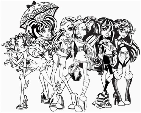 Get This Free Monster High Coloring Pages 492370