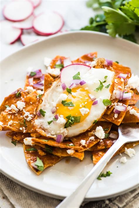 Authentic Chilaquiles Recipe Eggs | Dandk Organizer