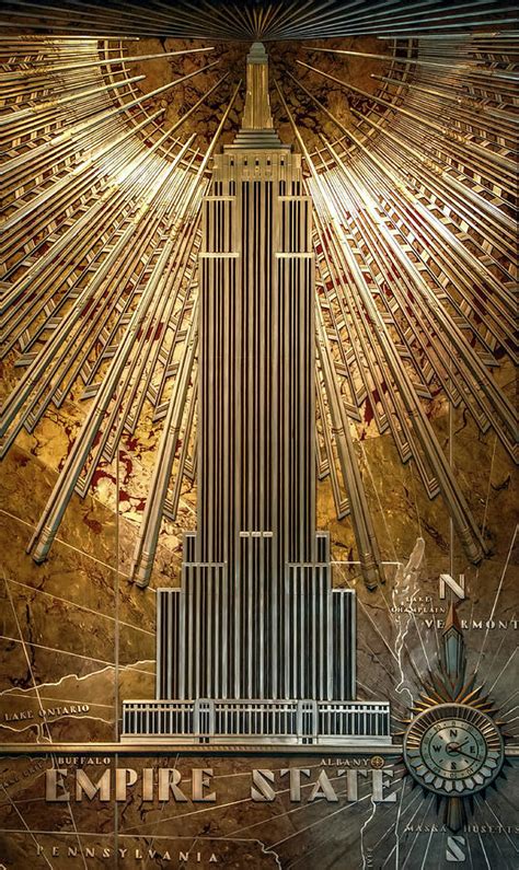 Empire State Building Lobby Panel Photograph by Daniel Hagerman