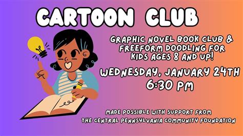 Cartoon Club, Bellwood-Antis Public Library, January 24 2024 | AllEvents.in