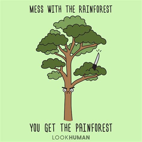 Mess With The Rainforest You Get The Painforest T-Shirts | LookHUMAN ...