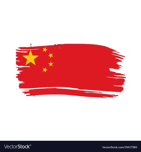 China flag Royalty Free Vector Image - VectorStock