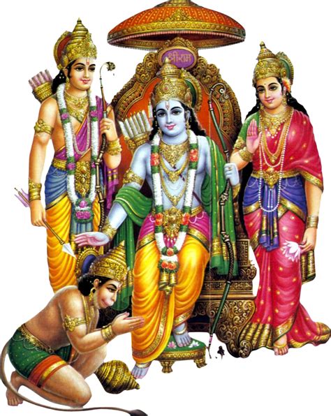 Download Transparent God Rama Png Image Freeuse Library - Ram Sita ...