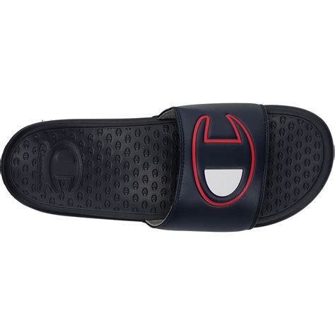 Champion Men's Super Slide Solid Logo Slides | Academy