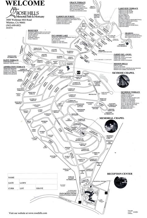 Rose Hills Memorial Park Map – The World Map