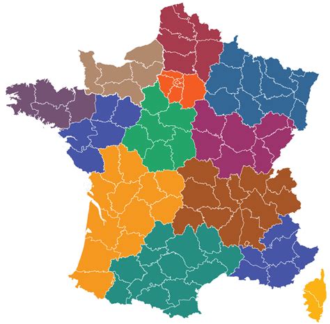 Map Of France Regions - Vikki Jerrilee