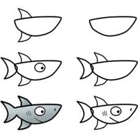 Simple Shark Drawing | Free download on ClipArtMag