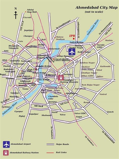 Ahmedabad Map - India