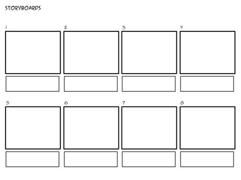 Free Professional Commercial Storyboard Template | Storyboard template ...