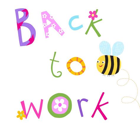 back to work after vacation clipart - Clipground