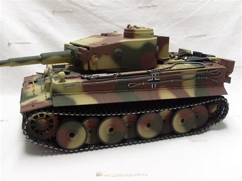 Taigen Hand Painted RC Tanks Full Metal Upgrade Tiger 360 Turret ...