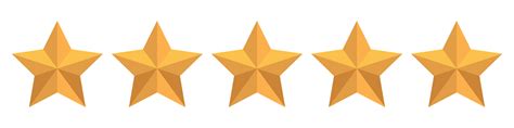 Yellow five stars quality rating icons. 5 stars icon. Five star sign ...