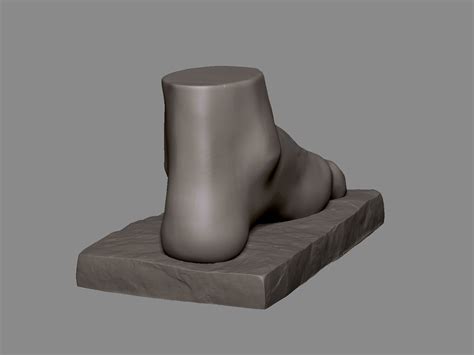 Foot Sculpture 1 3D model 3D printable | CGTrader