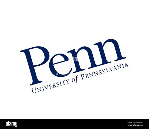 University of Pennsylvania, rotated logo, white background Stock Photo ...