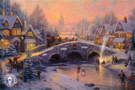 Thomas Kinkade Winter - Winter Fan Art (23436539) - Fanpop