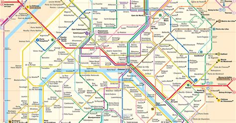 Plan Métro Paris À Imprimer - Tanant